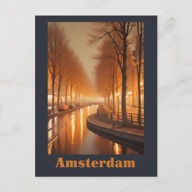 Amsterdam Vykort (Framsida)