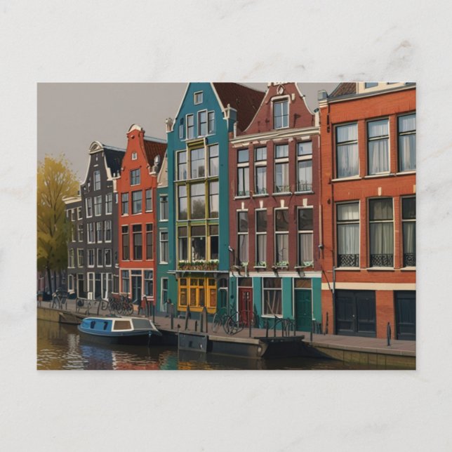 AMSTERDAM VYKORT (Framsida)