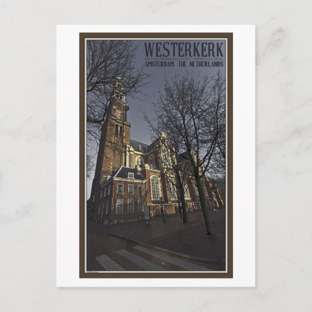 Amsterdam - Westerkerk Vykort (Framsida)