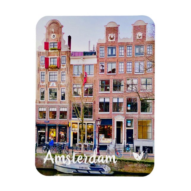 Amsterdamhus - kylmagnet av Velvet Escape Magnet (Vertikal)