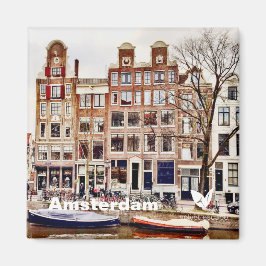 Amsterdamhus - kylmagnet av Velvet Escape Magnet