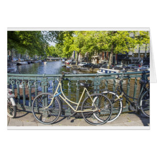 Amsterdamkanal Hälsningskort