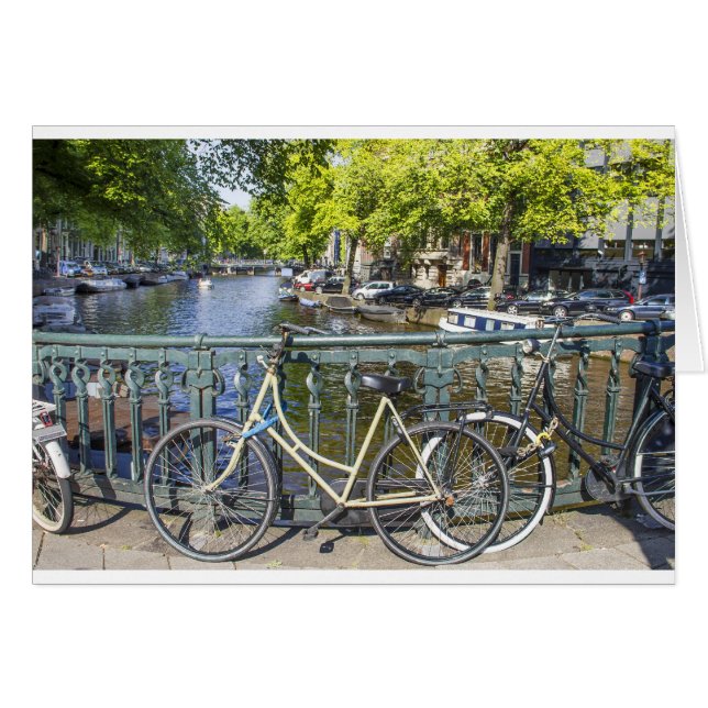 Amsterdamkanal Hälsningskort (Framsidan Horizontal)