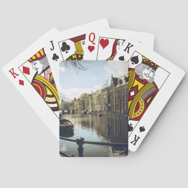Amsterdamkanalen Casinokort (Baksidan)