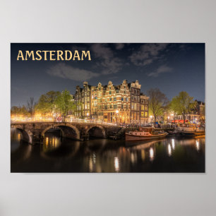 Amsterdamkanalen Poster