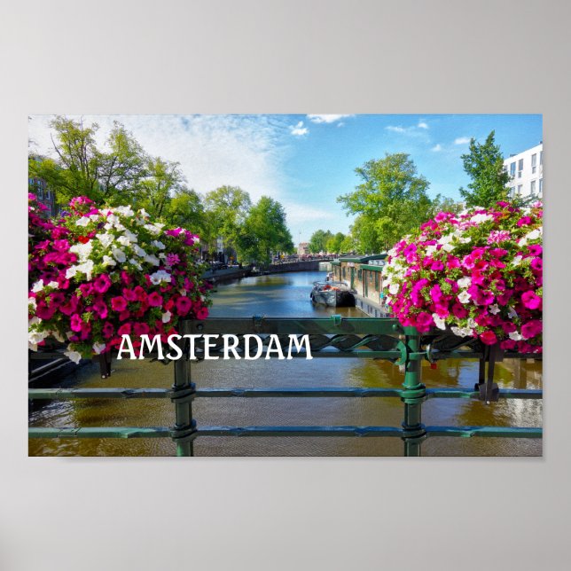 Amsterdamkanalen Poster (Framsidan)