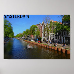 Amsterdamkanalen Poster