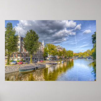 Amsterdamkanalen Poster