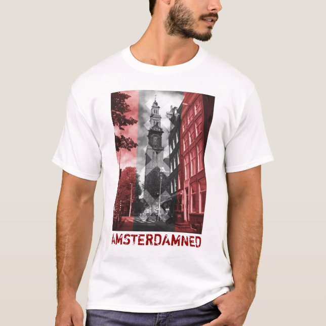 AMSTERDAMNED Westertoren T Shirt (Framsida)