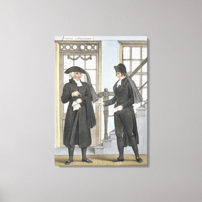 Amsterdams begravda officieller, illustration från canvastryck (Framsida)