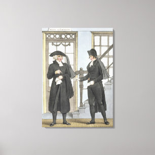 Amsterdams begravda officieller, illustration från canvastryck