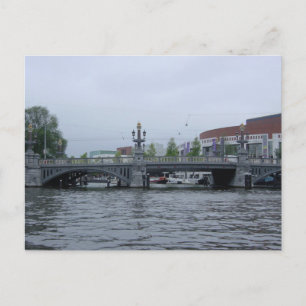 Amsterdams Bridge Photo Postcard Vykort