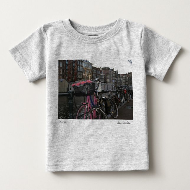 Amsterdams cykel tee (Framsida)