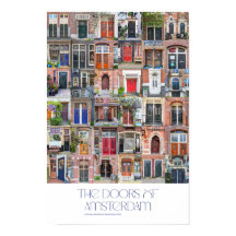 Amsterdams dörrar Poster