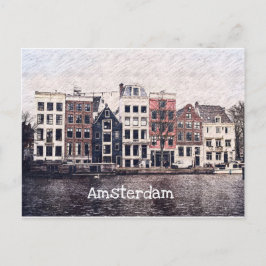 Amsterdams husvykort vykort