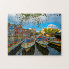 Amsterdams kanaler. pussel