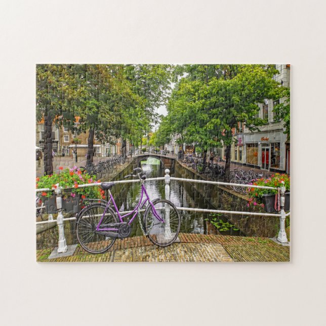 Amsterdams kanaler. pussel (Horisontell)