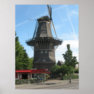 Amsterdams Kvarn "De Gooyer" FotoPoster Poster