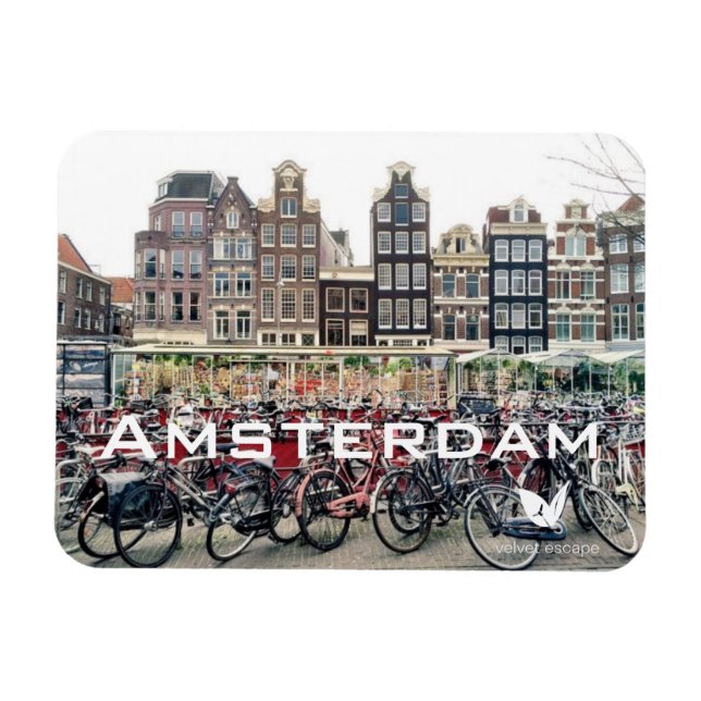 Amsterdams kylmagnet av Velvet Escape Magnet (Horisontell)
