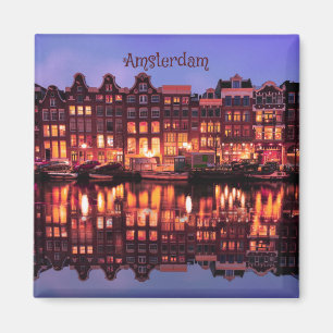 Amsterdams radhus på kanalen magnet