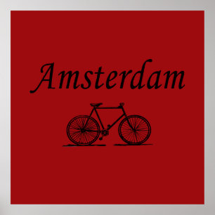 Amsterdams retrocykel poster