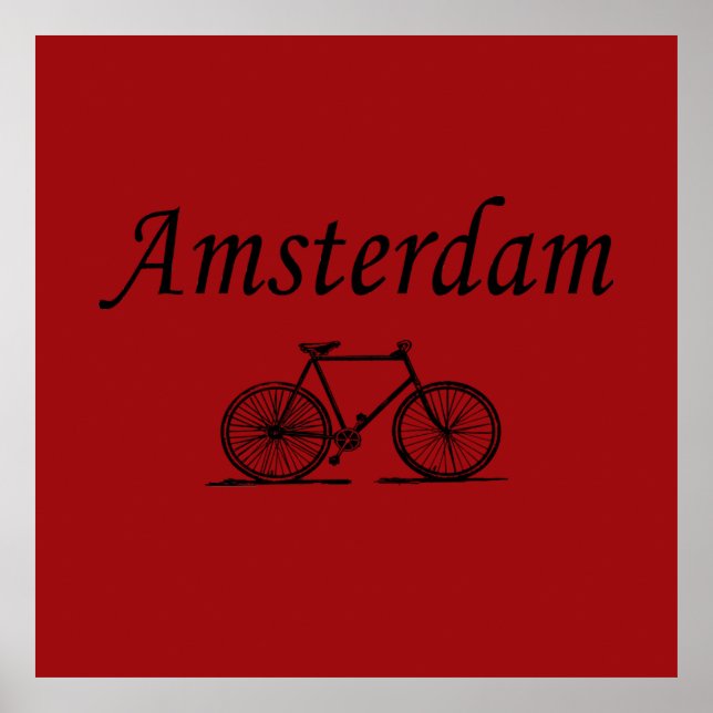 Amsterdams retrocykel poster (Framsidan)