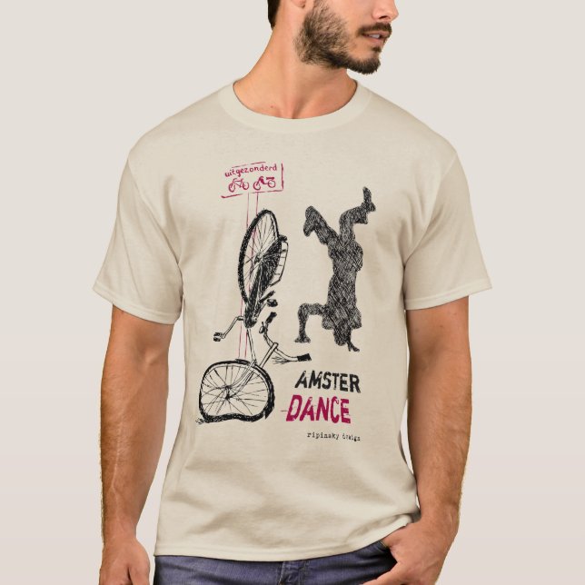 Amsterdams roligt T-shirt (Framsida)