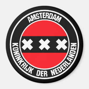 Amsterdams rundabordsemblem magnet