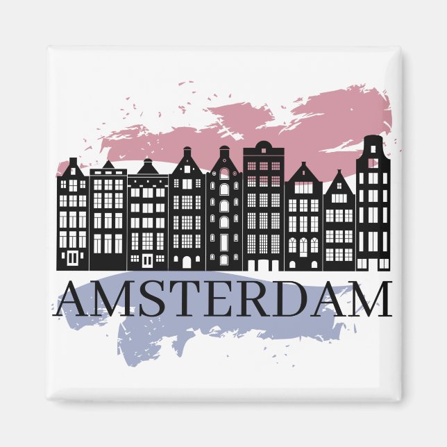 Amsterdams skyltutformning 3 magnet (Framsidan)