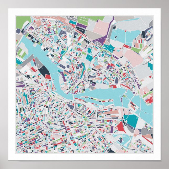 Amsterdams stad poster (Framsidan)