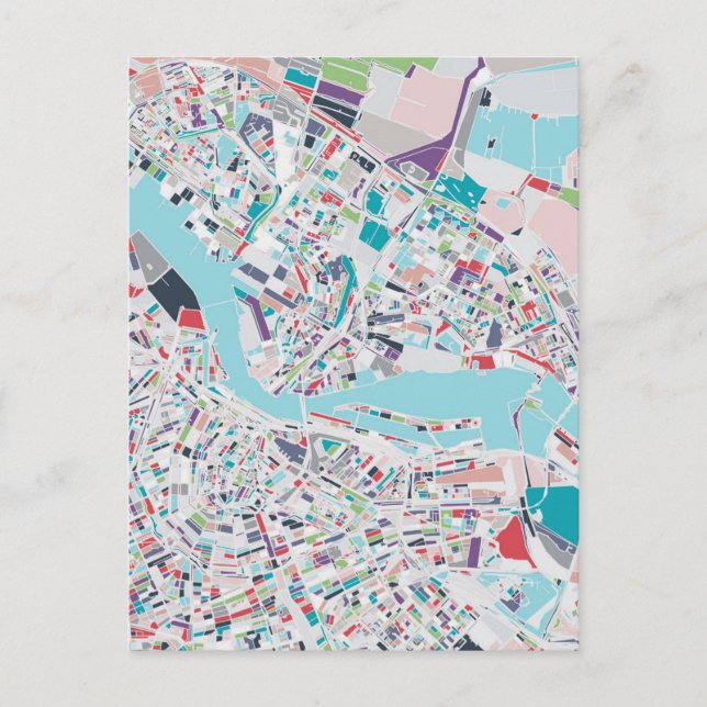 Amsterdams stad vykort (Framsida)