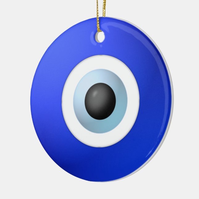 Amulet till Ward utanför Evil Öga Julgransprydnad Keramik (Vänster)