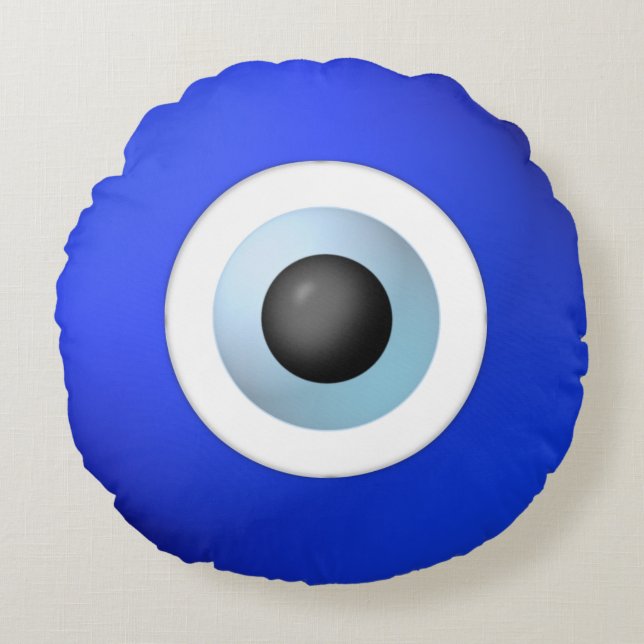 Amulet till Ward utanför Evil Öga Rund Kudde (Framsidan)