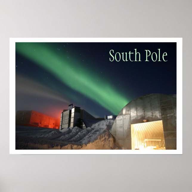 Amundsen-Scott Research Station, Antarctica Poster (Framsidan)