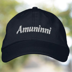 Amuninni Broderad Hatt Keps