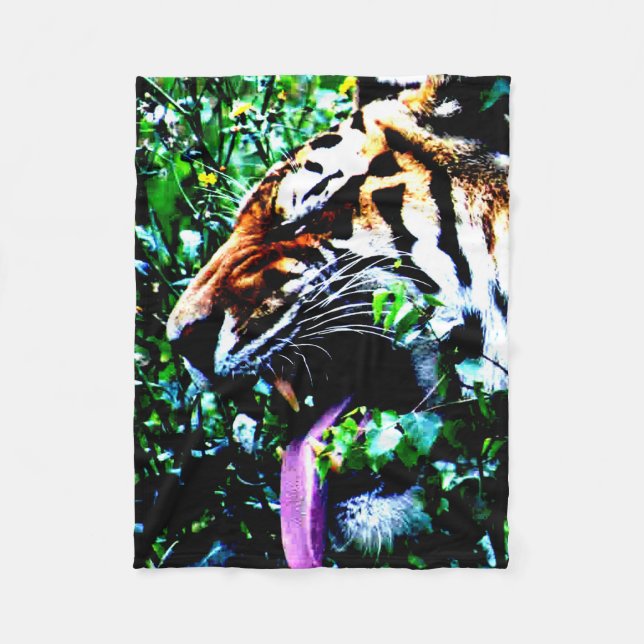 Amur Tiger fbcnm Fleecefilt (Framsidan)