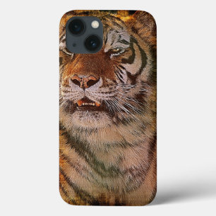 Amur Tiger Porträtt Big Cat Wildlife Fodral