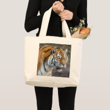 Amur-tiger stor till påsen