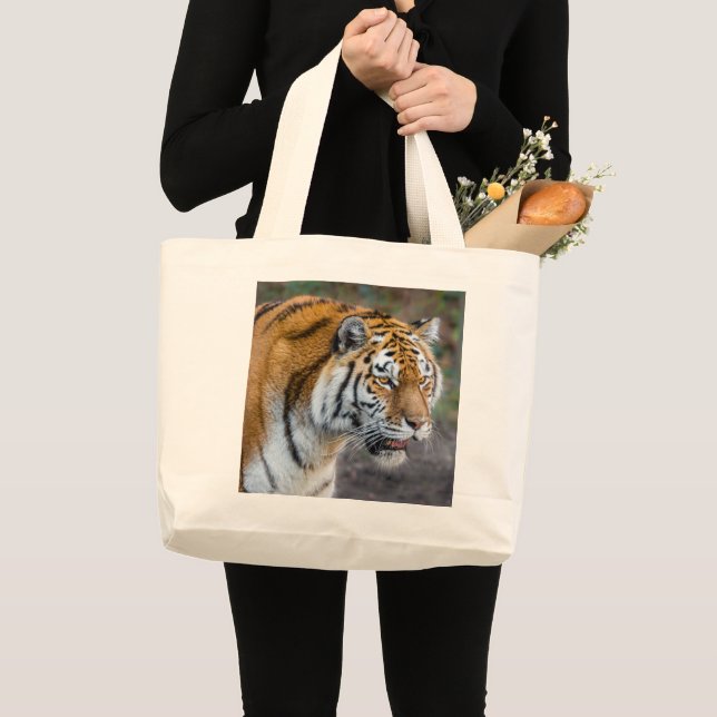 Amur-tiger stor till påsen jumbo tygkasse (Framsida (produkt))