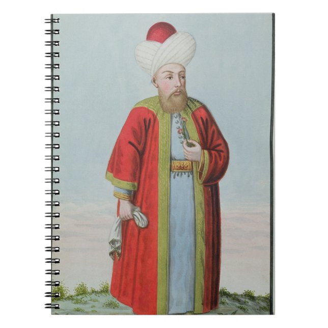 Amurath (Murad) (1404-51) Sultan II 1421-51, från Anteckningsbok (Framsidan)