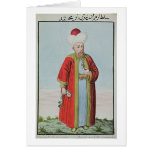 Amurath (Murad) (1404-51) Sultan II 1421-51, från Hälsningskort