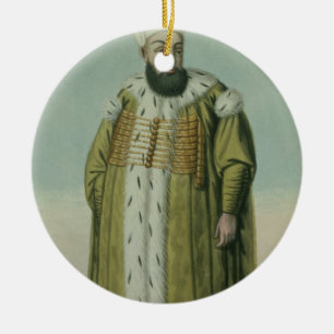 Amurath (Murad) (1546-95) Sultan III 1574-95, frå Julgransprydnad Keramik