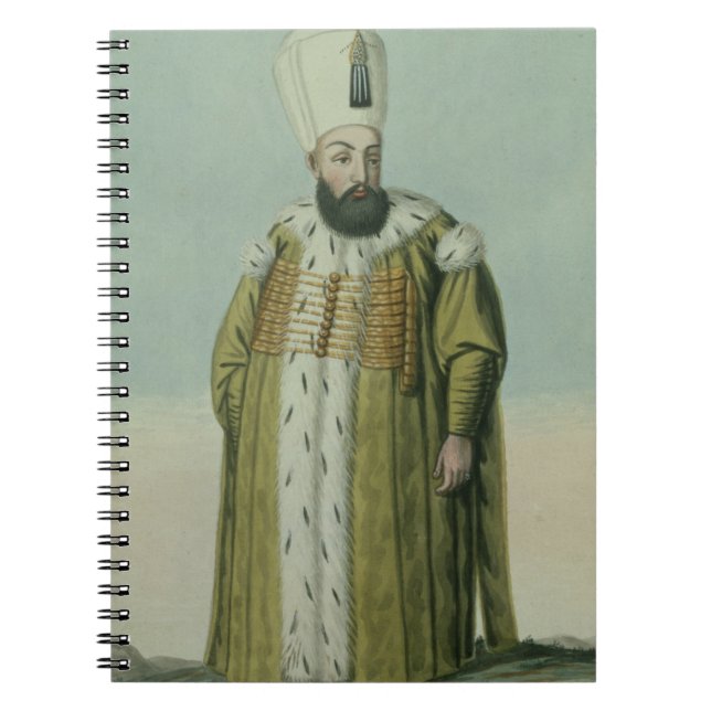 Amurath (Murad) (1546-95) Sultan III 1574-95, från Anteckningsbok (Framsidan)