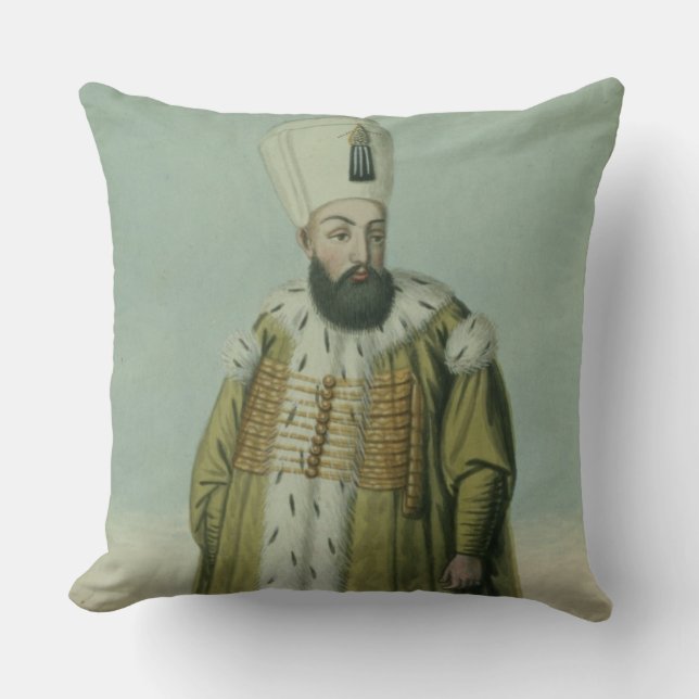 Amurath (Murad) (1546-95) Sultan III 1574-95, från Kudde (Framsida)