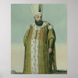 Amurath (Murad) (1546-95) Sultan III 1574-95, från Poster