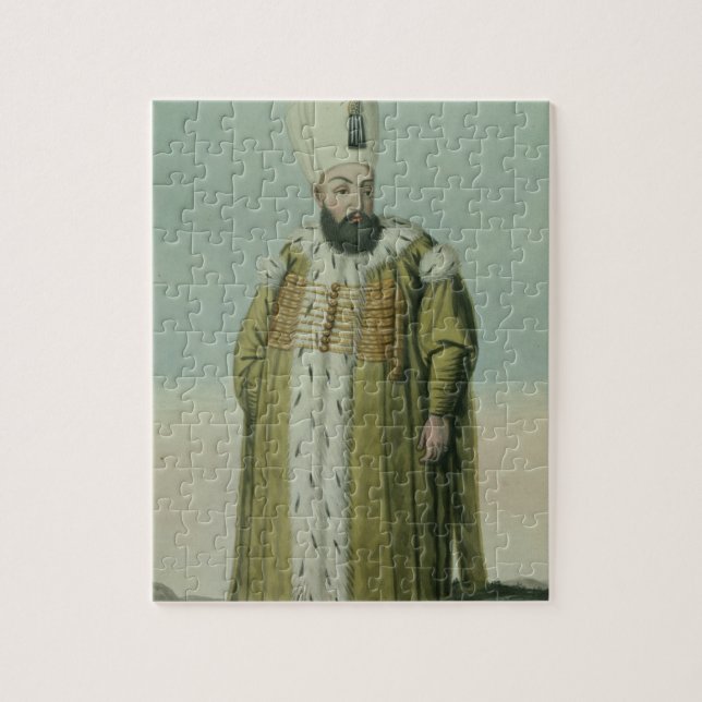 Amurath (Murad) (1546-95) Sultan III 1574-95, från Pussel (Vertikal)