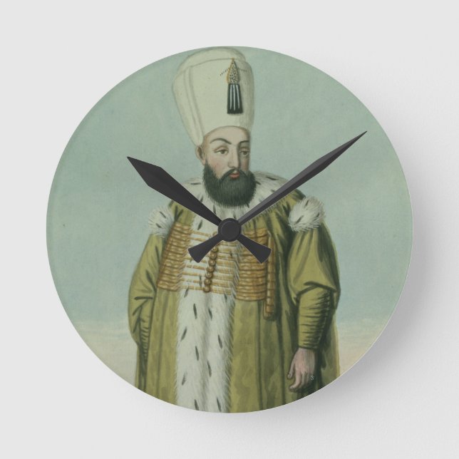 Amurath (Murad) (1546-95) Sultan III 1574-95, från Rund Klocka (Framsida)
