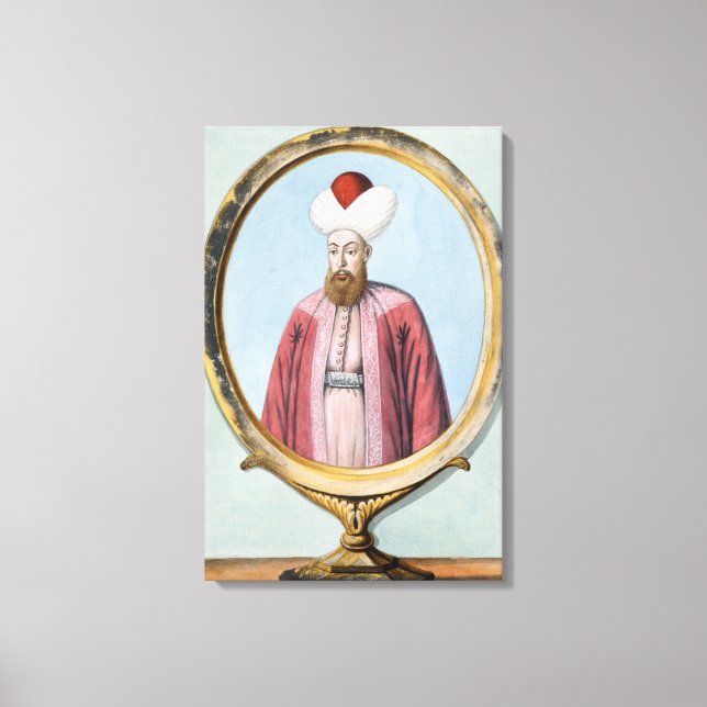 Amurath (Murad) I (1319-89), Sultan 1359-89, från Canvastryck (Framsida)