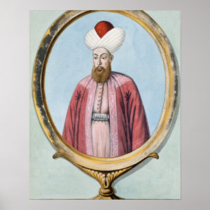 Amurath (Murad) I (1319-89), Sultan 1359-89, från Poster