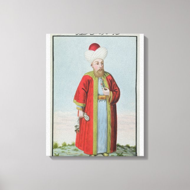 Amurath (Murad) II (1404-51) Sultan 1421-51, från Canvastryck (Framsida)